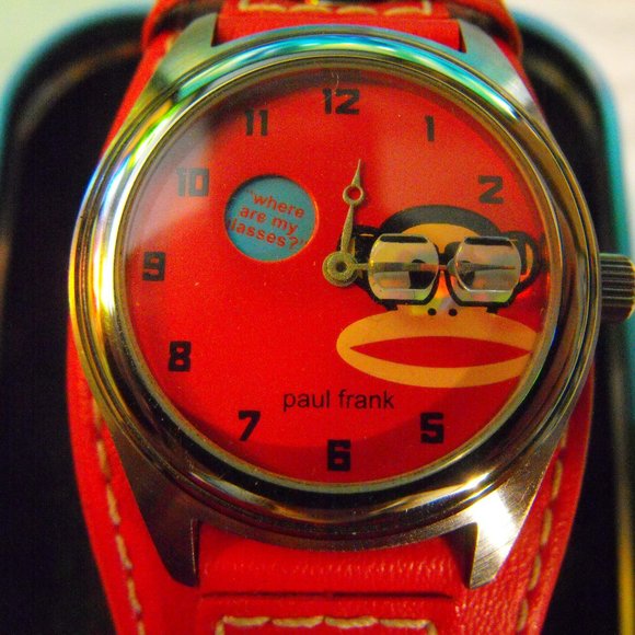 Unisex Paul Frank Watch with Leather Band - Picture 2 of 5